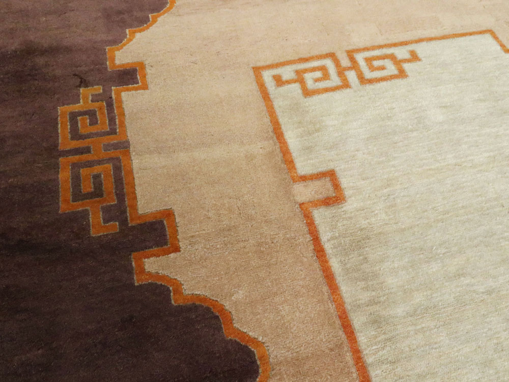 Antique Chinese Art Deco Carpet, No.24826 - Galerie Shabab