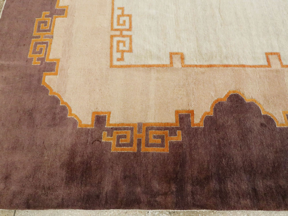 Antique Chinese Art Deco Carpet, No.24826 - Galerie Shabab