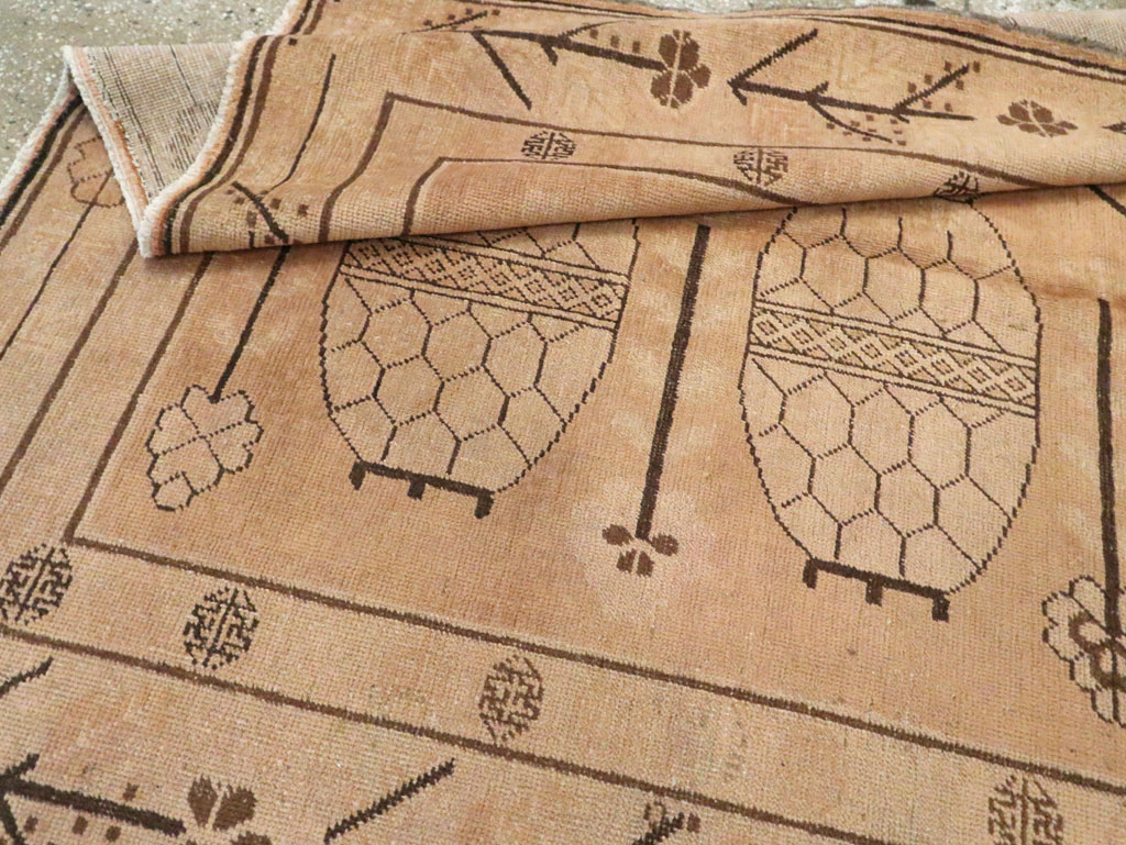 Vintage East Turkestan Khotan Carpet, No.24828 - Galerie Shabab