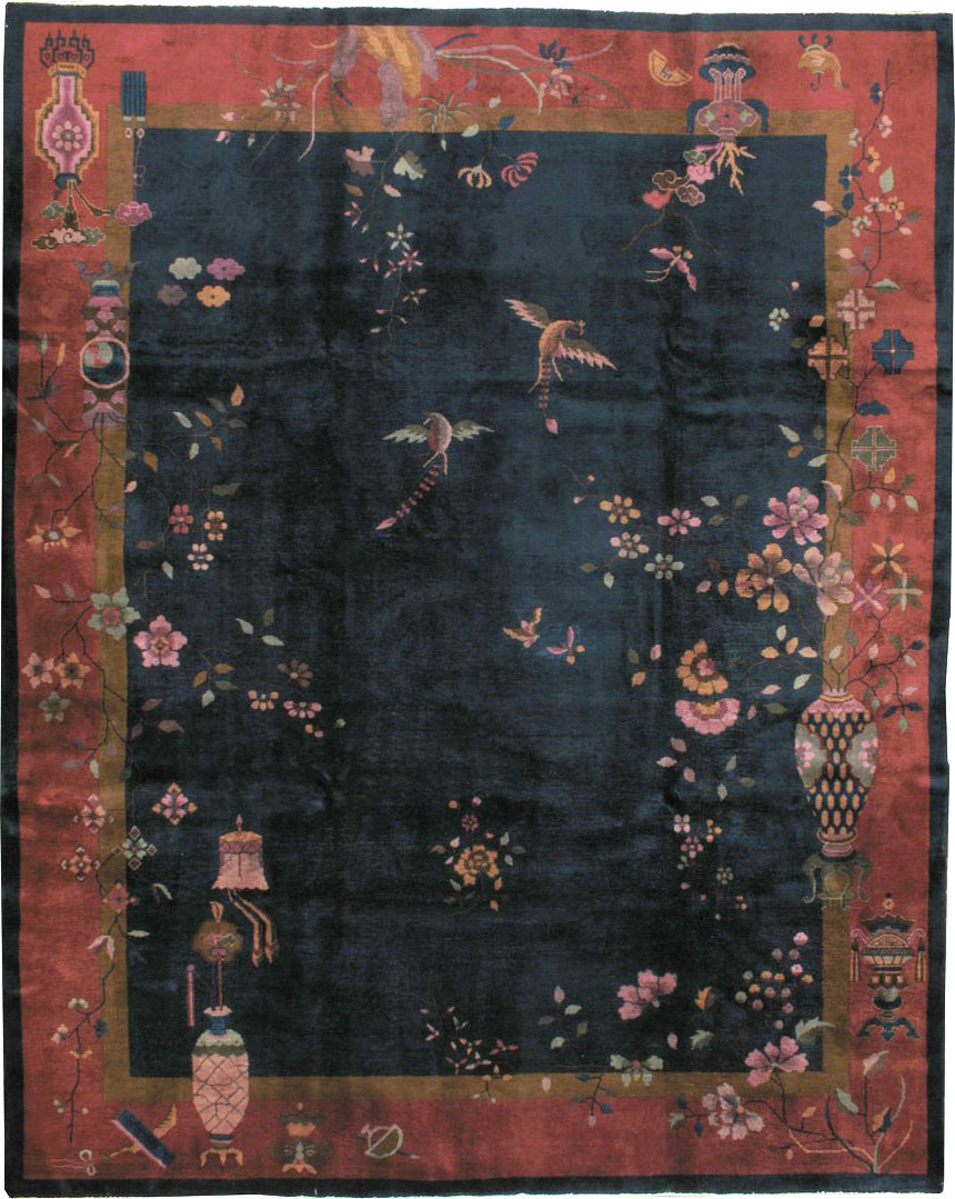 Antique Chinese Art Deco Carpet, No.24829 - Galerie Shabab