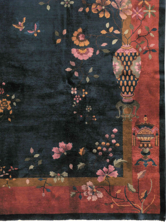 Antique Chinese Art Deco Carpet, No.24829 - Galerie Shabab