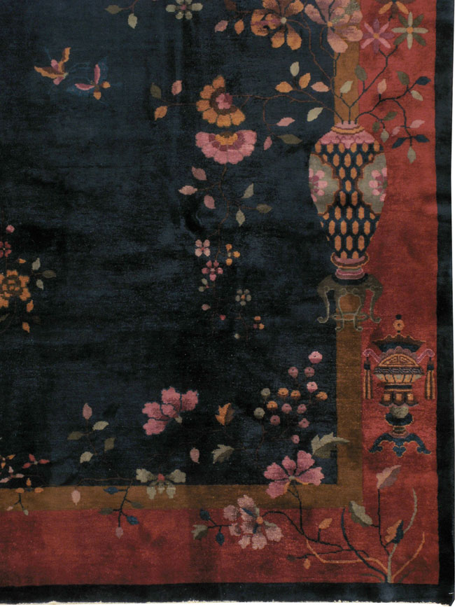 Antique Chinese Art Deco Carpet, No.24829 - Galerie Shabab