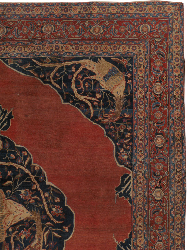 Antique Persian Tabriz Carpet, No.24830 - Galerie Shabab