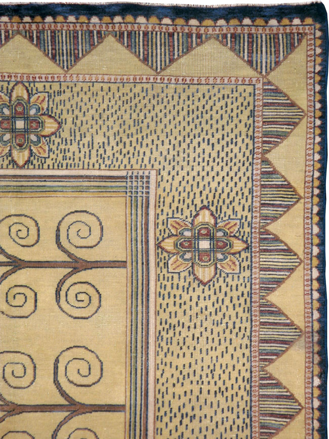 Vintage Indian Modern Rug, No.24834 - Galerie Shabab