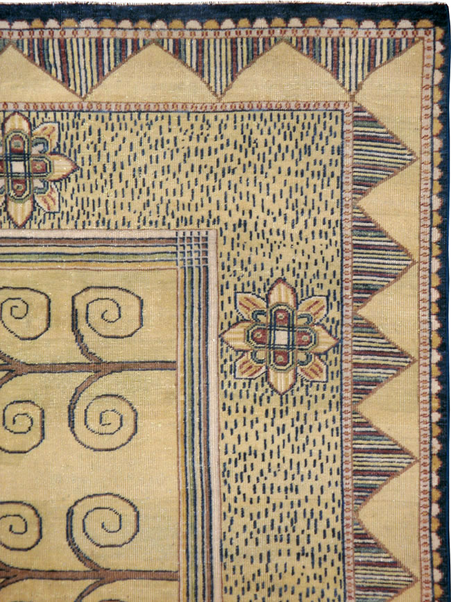 Vintage Indian Modern Rug, No.24834 - Galerie Shabab
