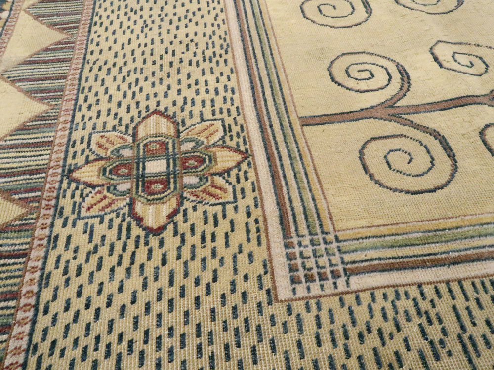 Vintage Indian Modern Rug, No.24834 - Galerie Shabab