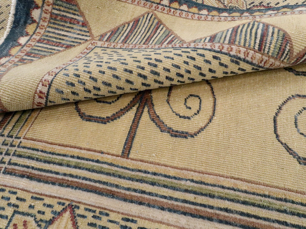 Vintage Indian Modern Rug, No.24834 - Galerie Shabab