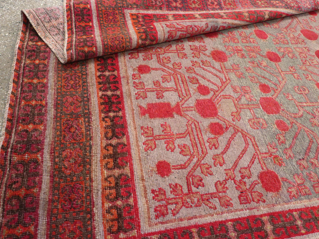 Antique East Turkestan Khotan Gallery Carpet, No.24842 - Galerie Shabab