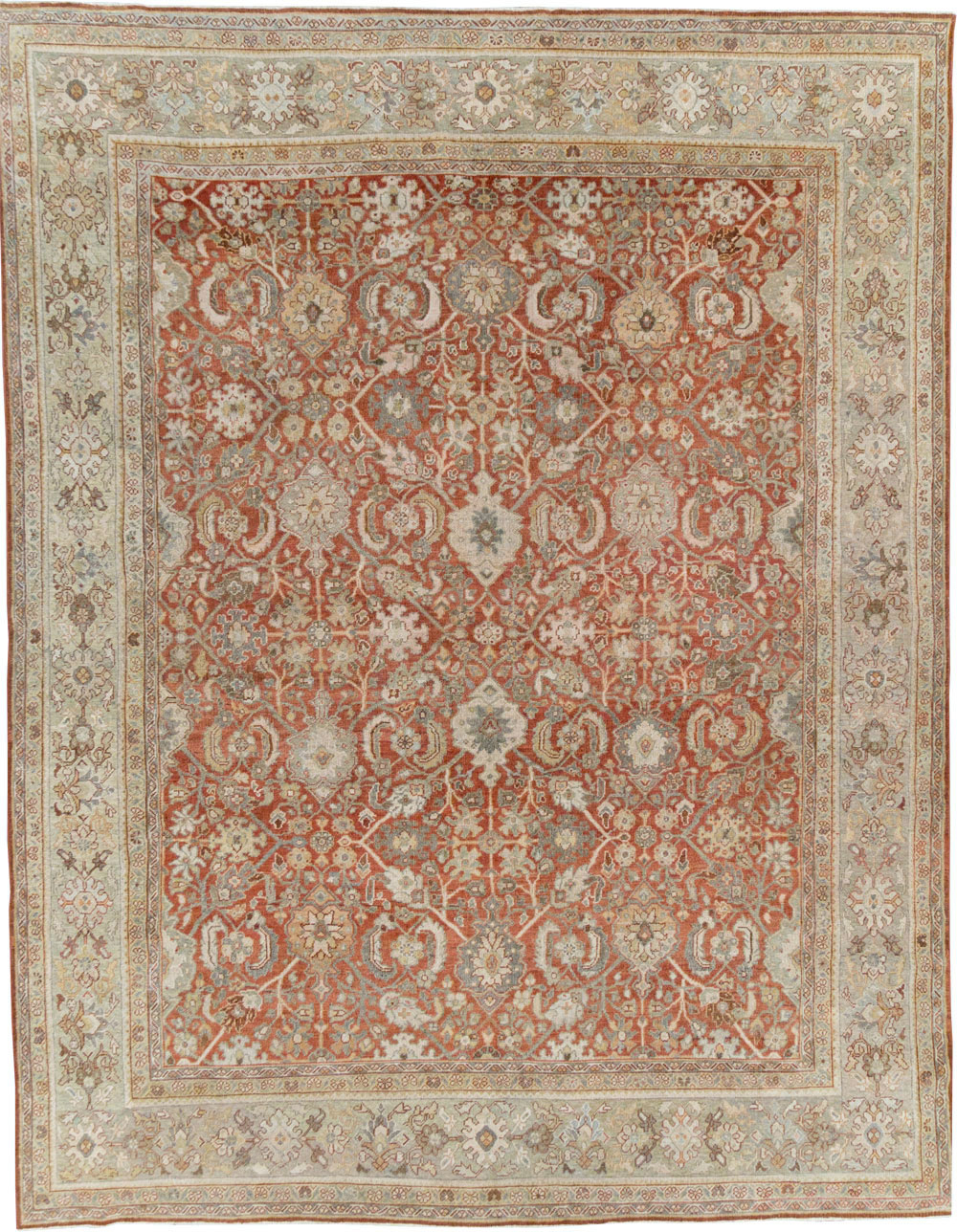 Antique Persian Mahal Room Size Carpet, No.24847 - Galerie Shabab