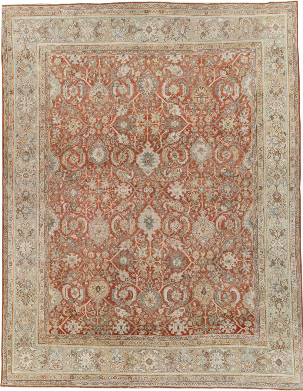 Antique Persian Mahal Room Size Carpet, No.24847 - Galerie Shabab
