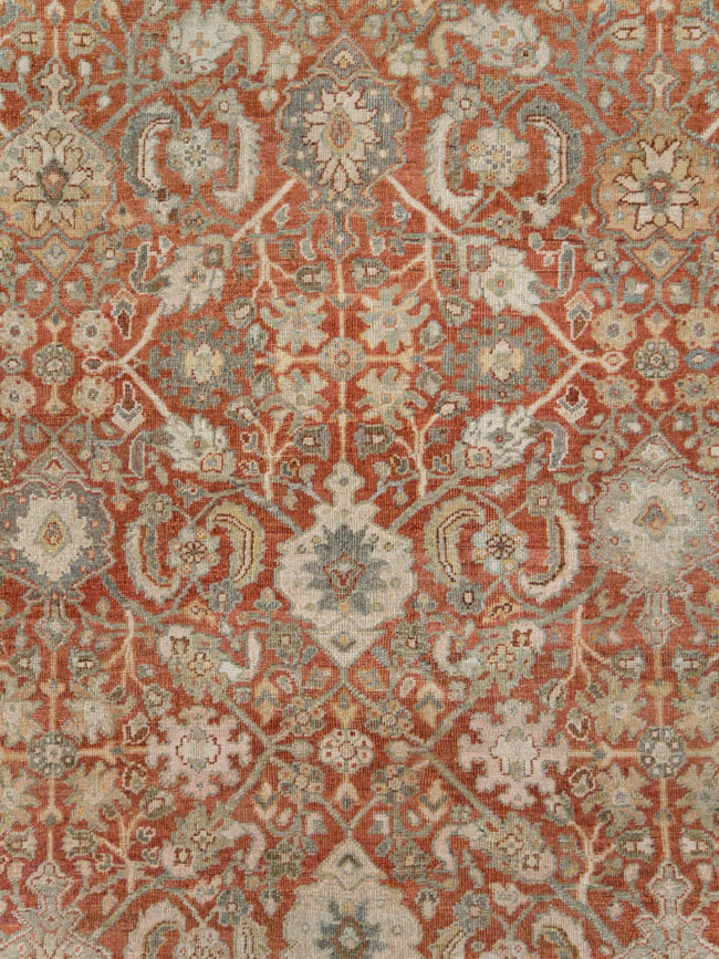 Antique Persian Mahal Room Size Carpet, No.24847 - Galerie Shabab
