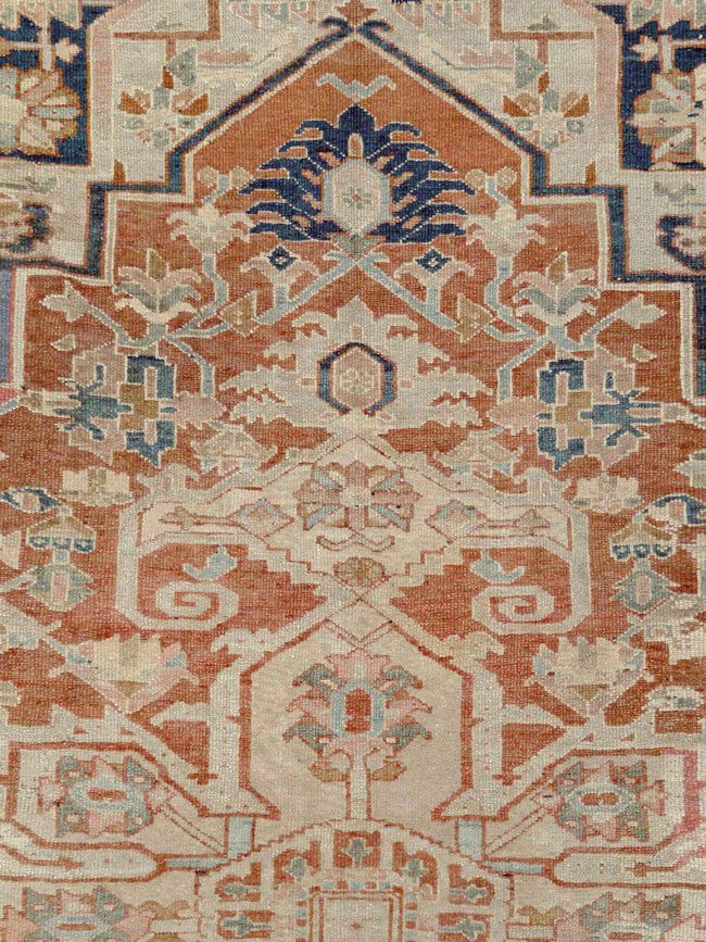 Antique Persian Heriz Carpet, No.24849 - Galerie Shabab