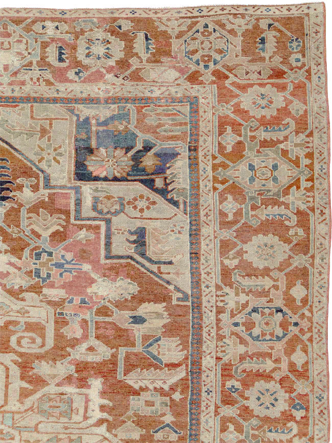 Antique Persian Heriz Carpet, No.24849 - Galerie Shabab