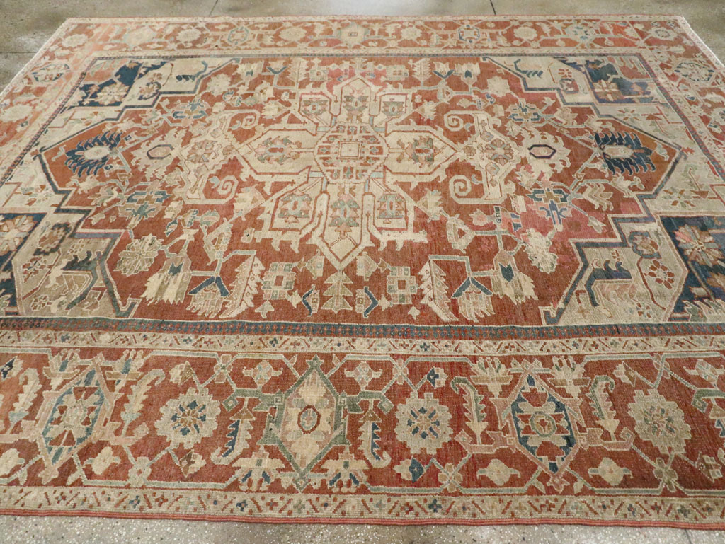 Antique Persian Heriz Carpet, No.24849 - Galerie Shabab