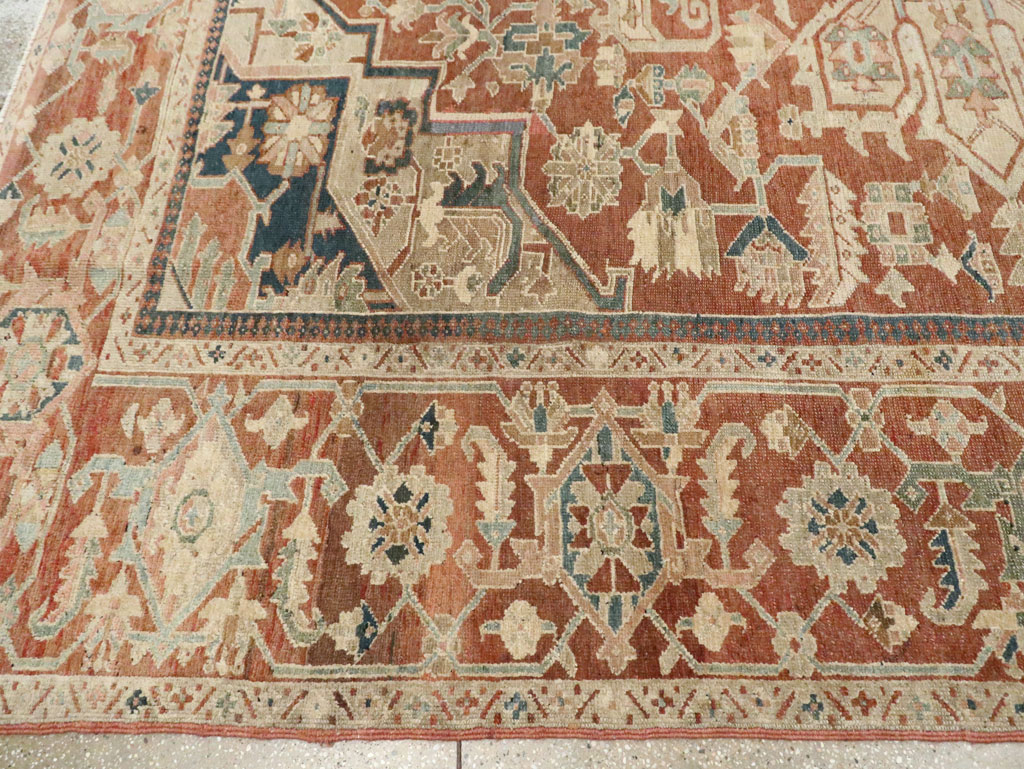Antique Persian Heriz Carpet, No.24849 - Galerie Shabab