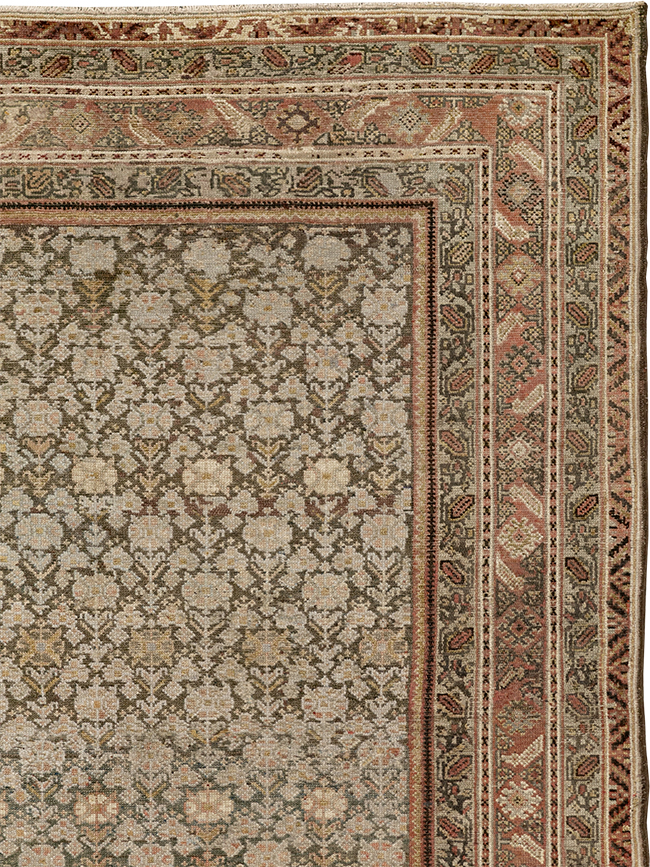 Antique Persian Malayer Gallery Carpet, No.24851 - Galerie Shabab
