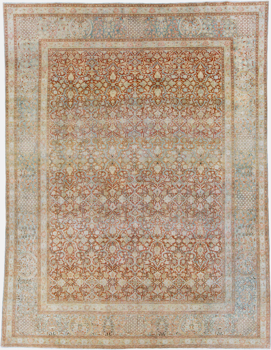 Antique Persian Kashan Carpet, No.24856 - Galerie Shabab