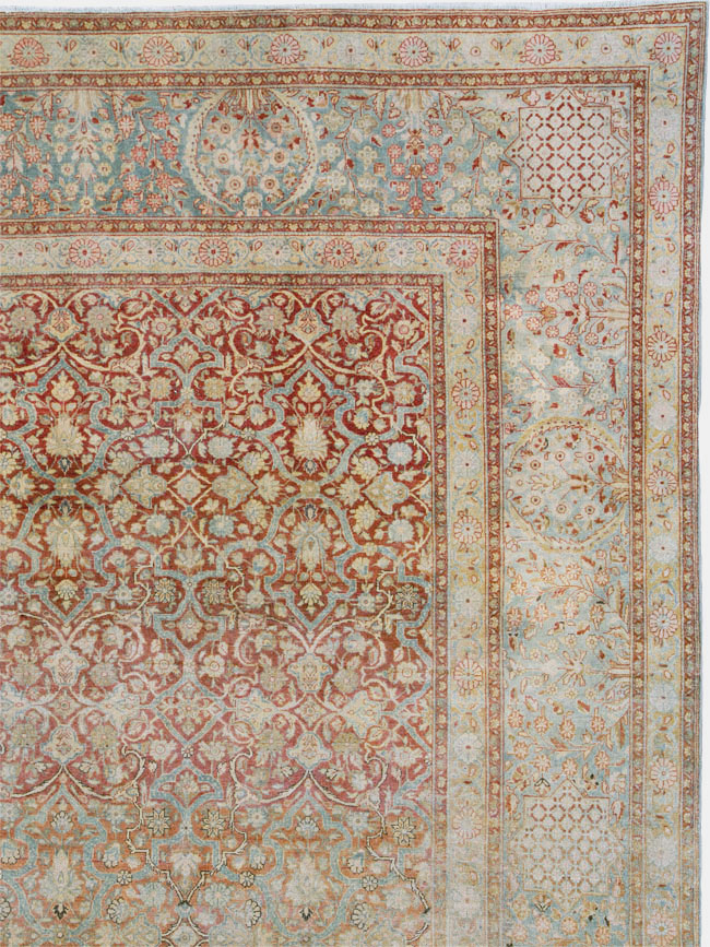 Antique Persian Kashan Carpet, No.24856 - Galerie Shabab