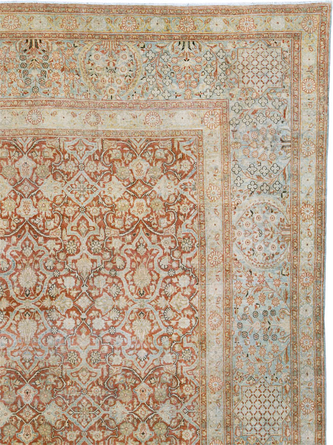 Antique Persian Kashan Carpet, No.24856 - Galerie Shabab