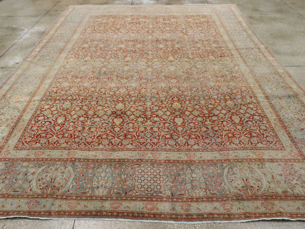 Antique Persian Kashan Carpet, No.24856 - Galerie Shabab
