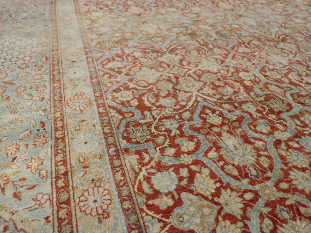 Antique Persian Kashan Carpet, No.24856 - Galerie Shabab