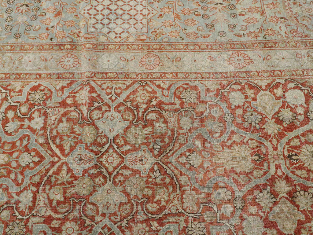 Antique Persian Kashan Carpet, No.24856 - Galerie Shabab