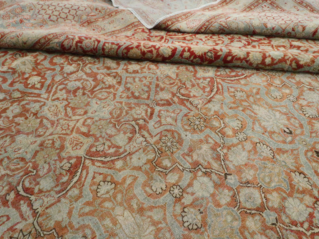Antique Persian Kashan Carpet, No.24856 - Galerie Shabab