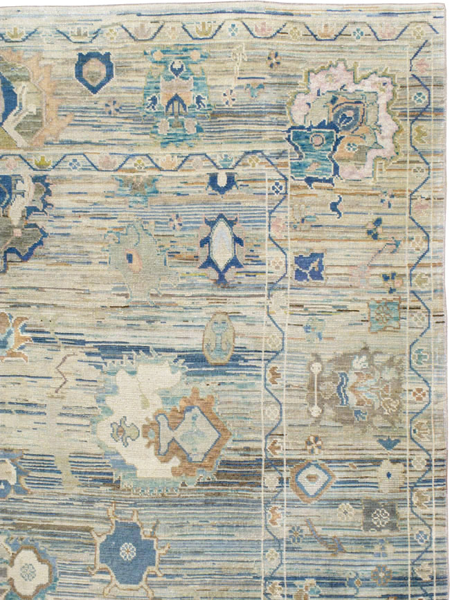 Modern Turkish Oushak Large Carpet, No.24861 - Galerie Shabab