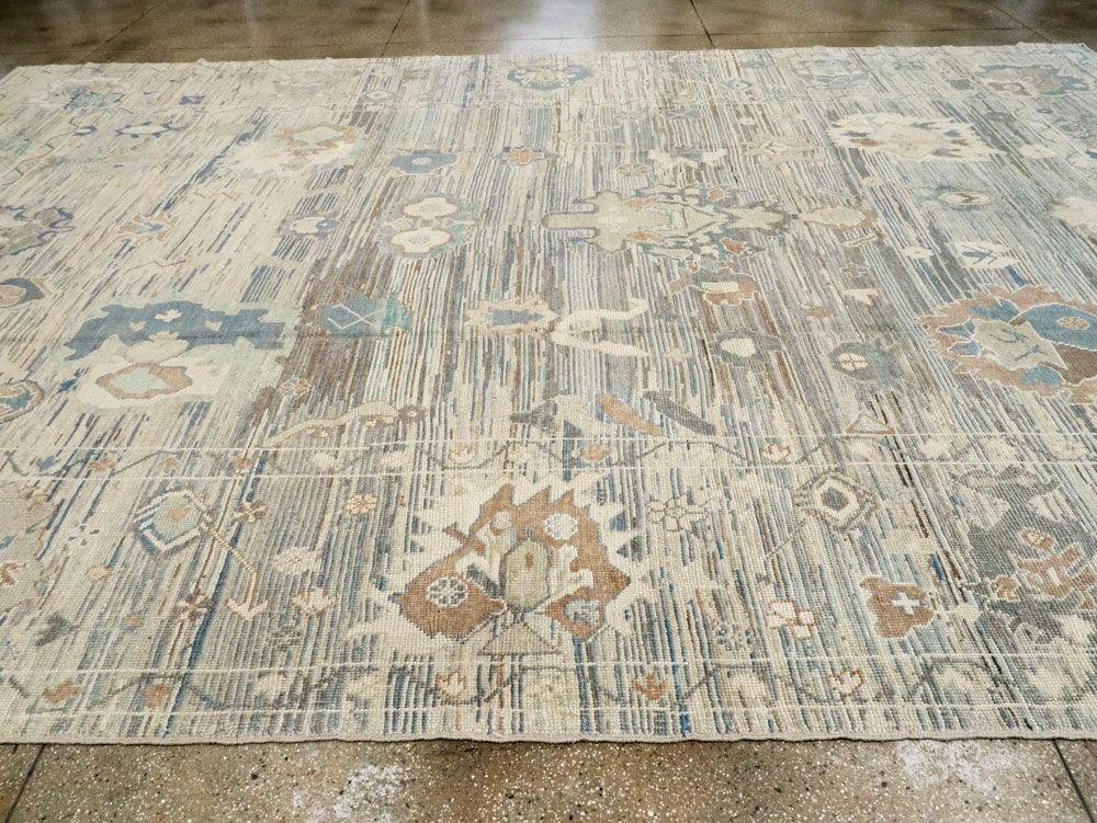 Modern Turkish Oushak Large Carpet, No.24861 - Galerie Shabab