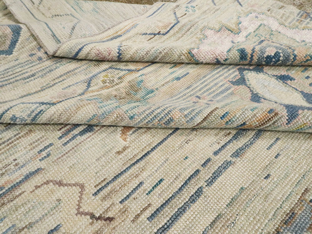 Modern Turkish Oushak Large Carpet, No.24861 - Galerie Shabab