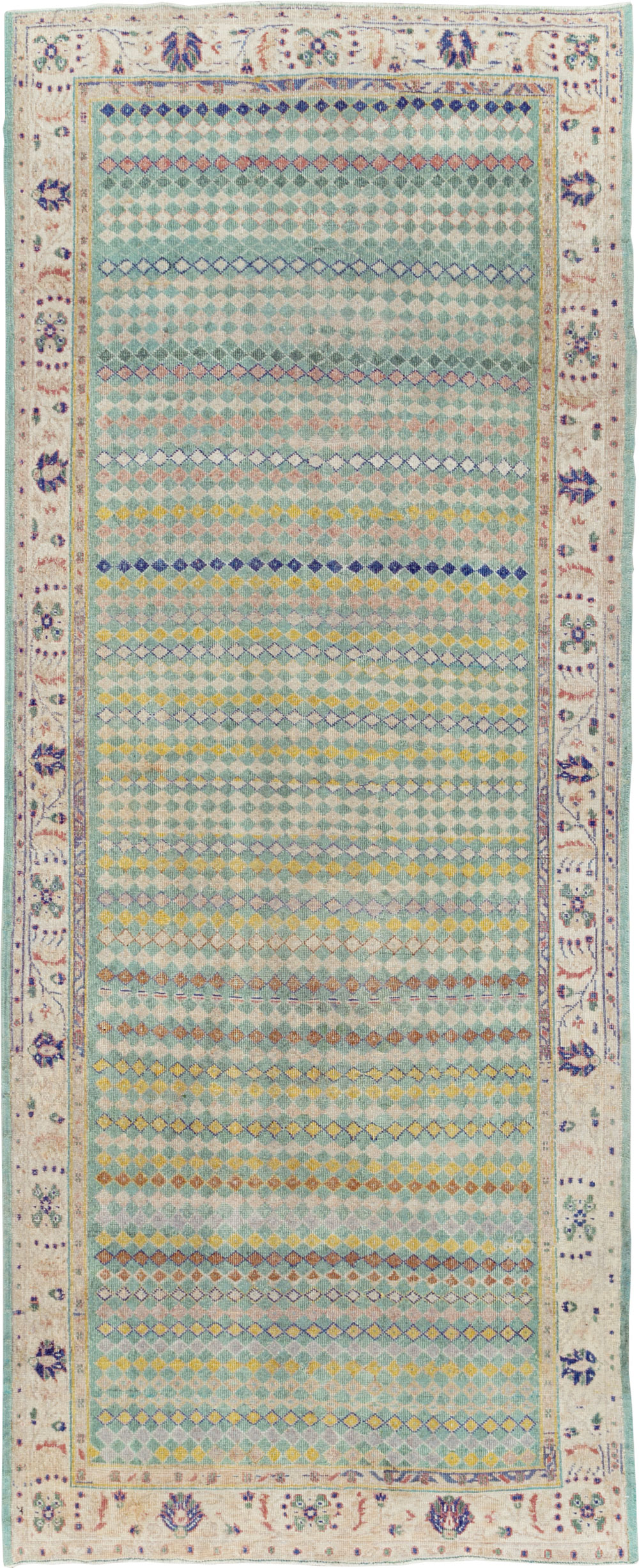 Vintage Turkish Anatolian Gallery Carpet, No.24867 - Galerie Shabab