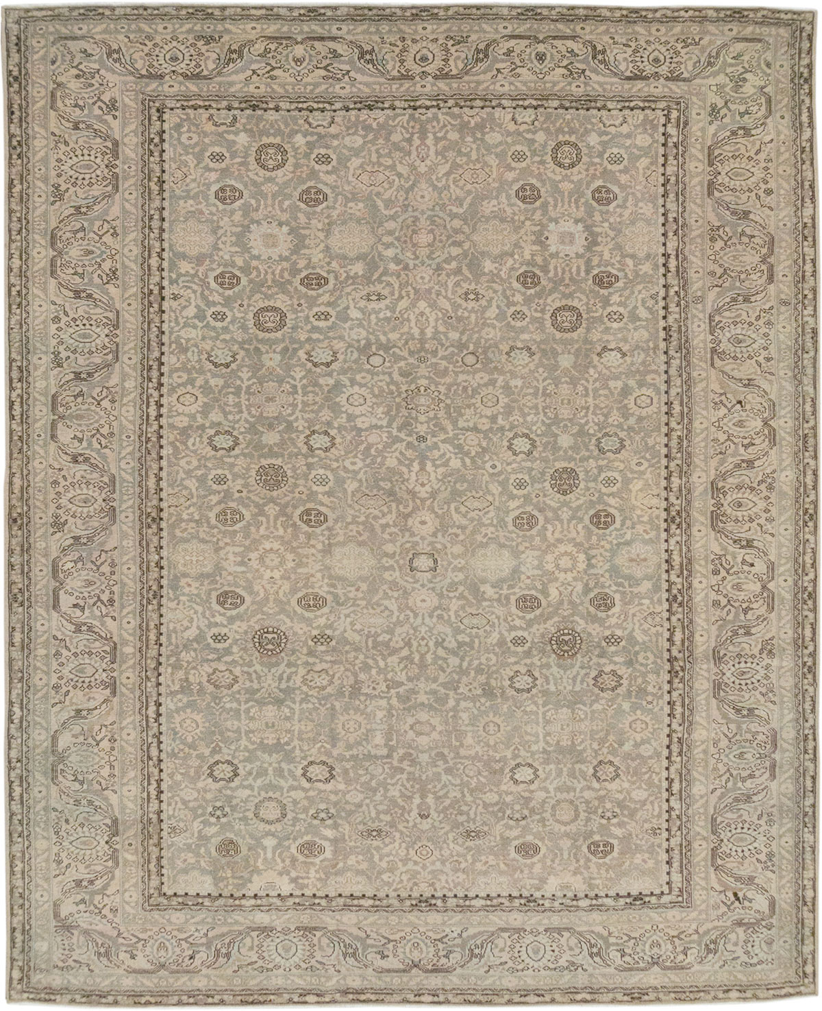 Vintage Persian Malayer Room Size Carpet, No.24871 - Galerie Shabab