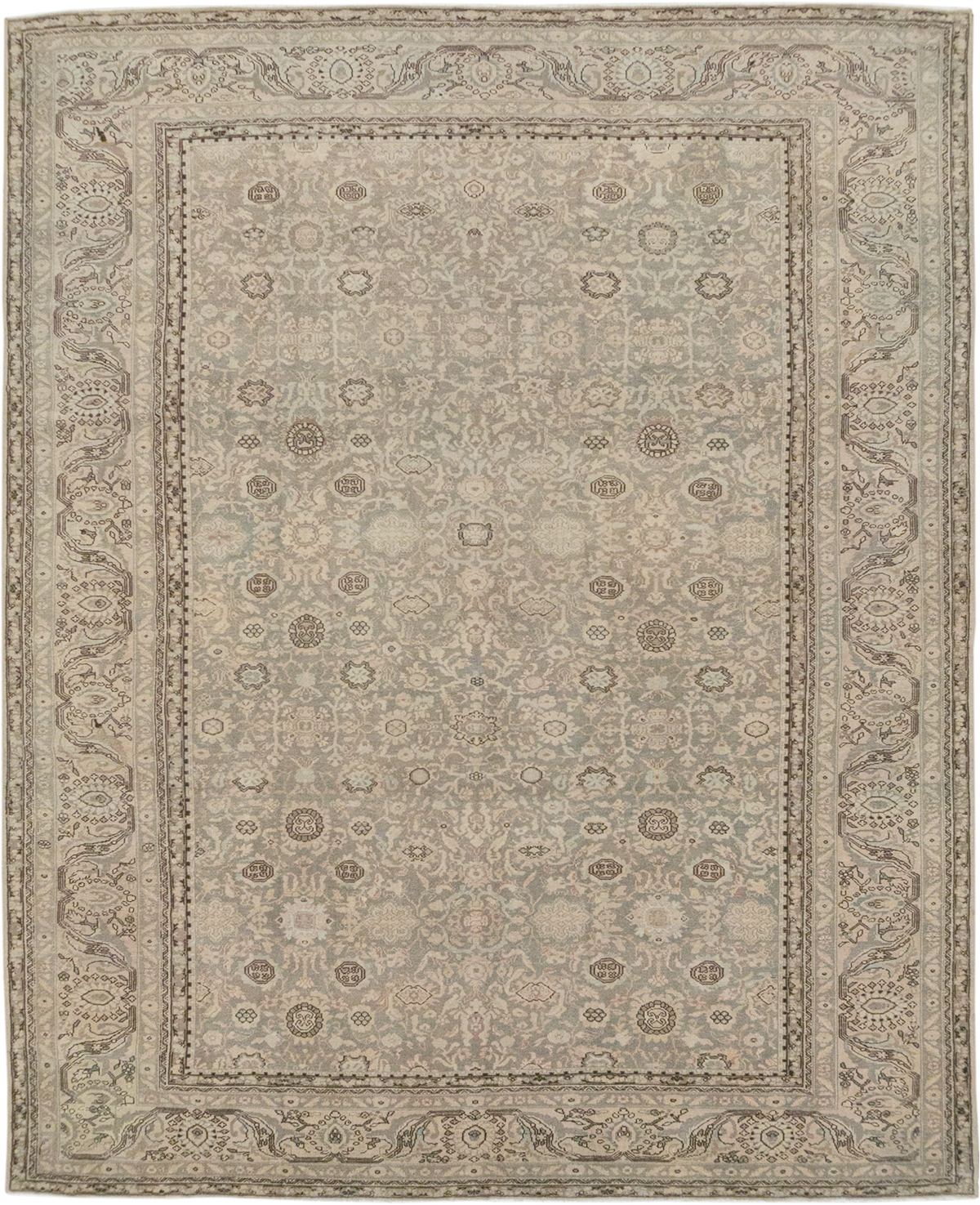 Vintage Persian Malayer Room Size Carpet, No.24871 - Galerie Shabab