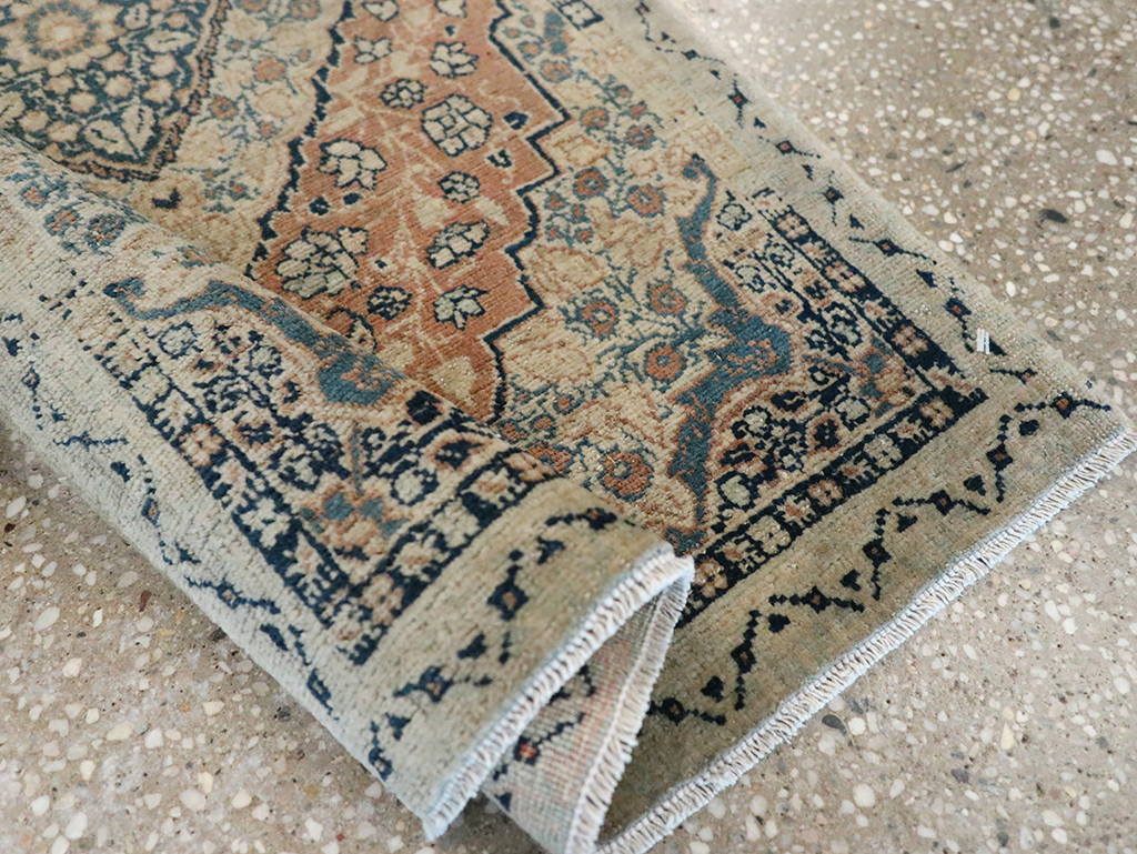 Antique Persian Tabriz Hagi Jalili Throw Rug, No.24874 - Galerie Shabab
