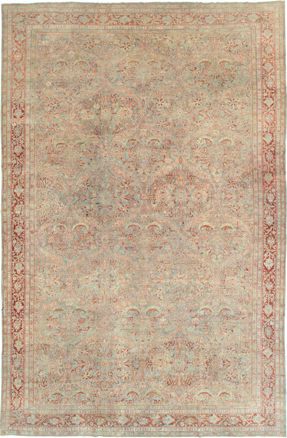 Antique Persian Mahal Large Carpet, No.24875 - Galerie Shabab