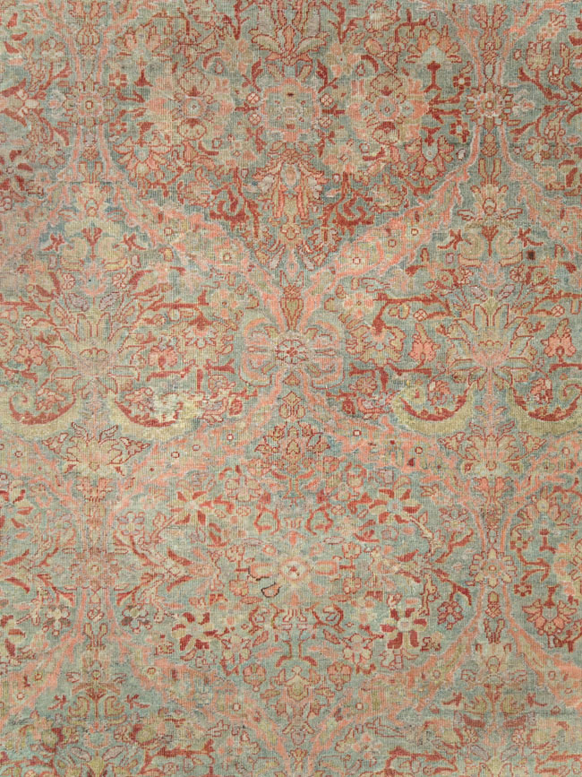 Antique Persian Mahal Large Carpet, No.24875 - Galerie Shabab