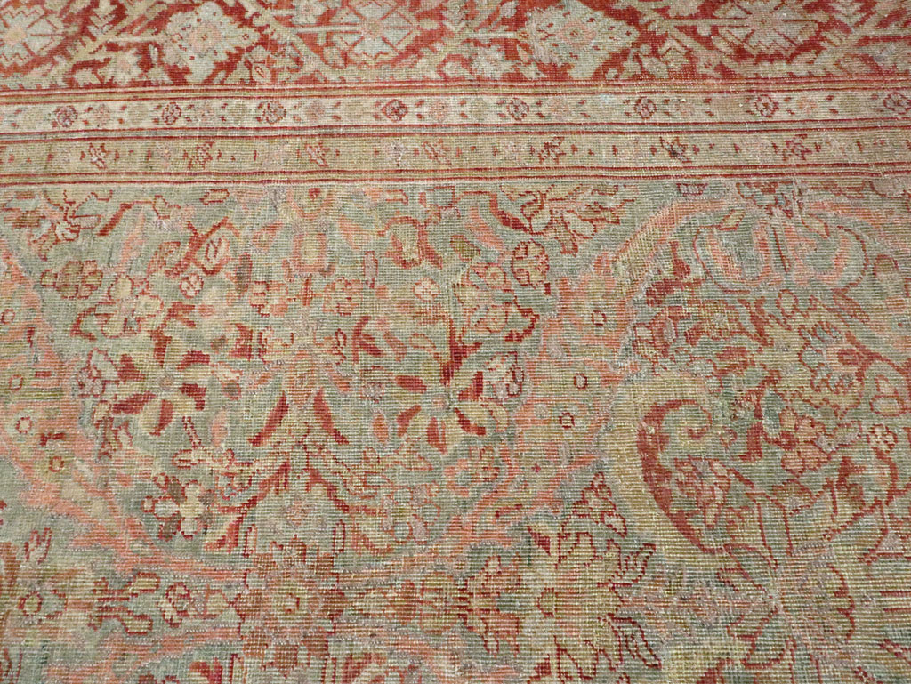 Antique Persian Mahal Large Carpet, No.24875 - Galerie Shabab