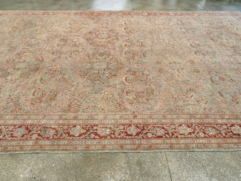 Antique Persian Mahal Large Carpet, No.24875 - Galerie Shabab