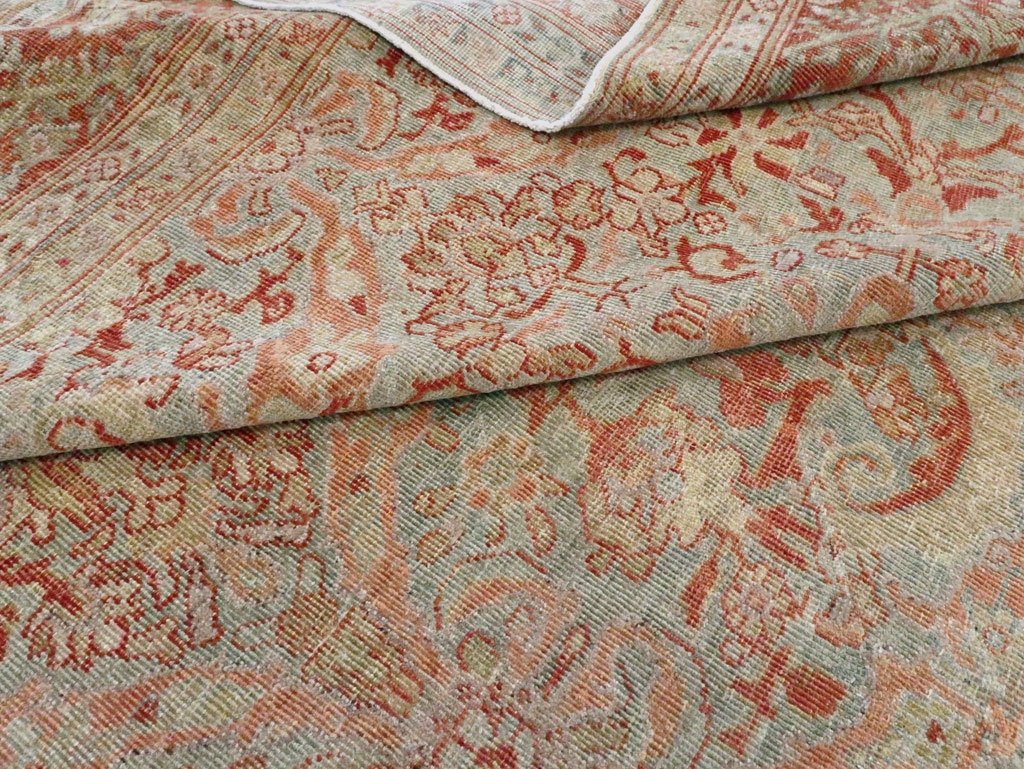 Antique Persian Mahal Large Carpet, No.24875 - Galerie Shabab