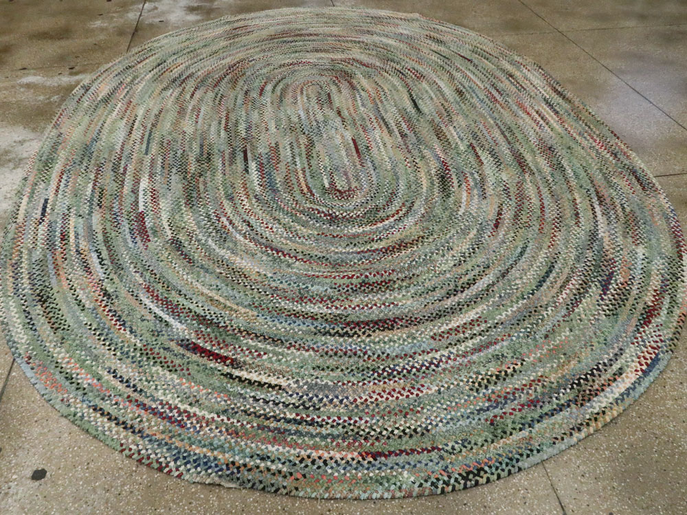 Vintage American Braid Carpet, No.24882 - Galerie Shabab