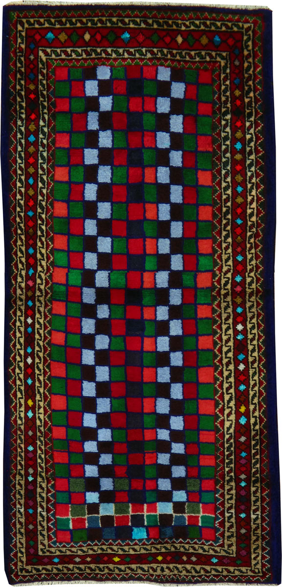 Vintage Hamadan Rug, No.24887 - Galerie Shabab