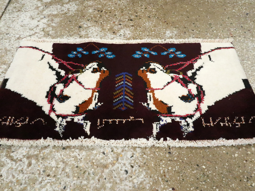 Vintage Persian Baluch Pictorial Rug, No.24892 - Galerie Shabab