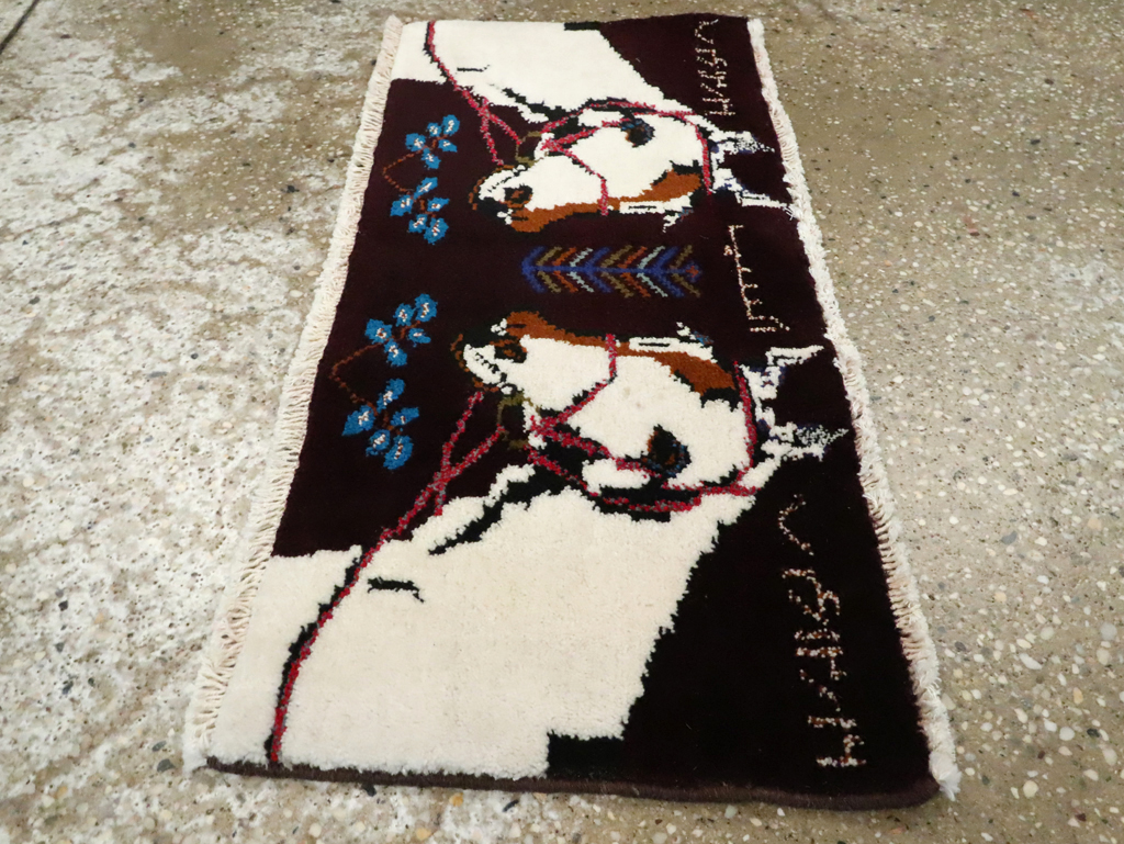 Vintage Persian Baluch Pictorial Rug, No.24892 - Galerie Shabab