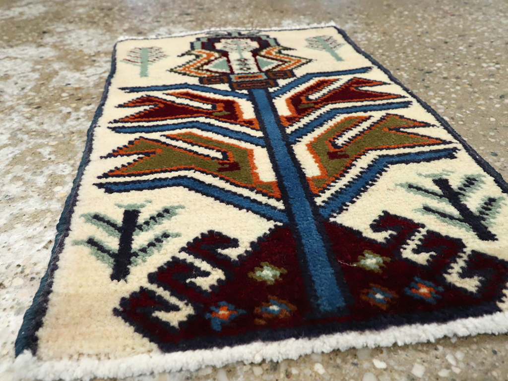 Vintage Persian Baluch Pictorial Rug (Pair: 1 of 2), No.24895 - Galerie Shabab