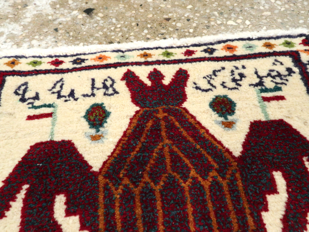 Vintage Persian Pictorial Baluch Rug (Pair: 1 of 2), No.24896 - Galerie Shabab