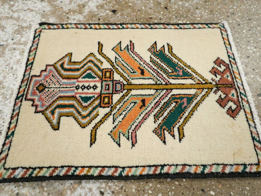 Vintage Persian Baluch Pictorial Rug, No.24898 - Galerie Shabab
