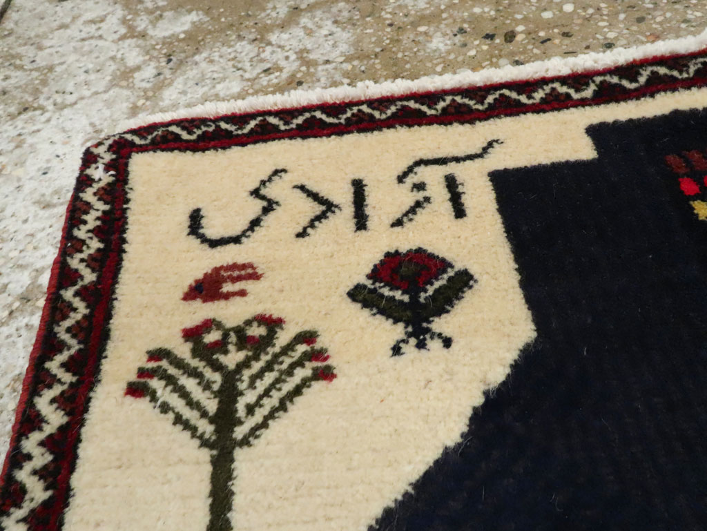 Vintage Persian Baluch Pictorial Rug, No.24902 - Galerie Shabab