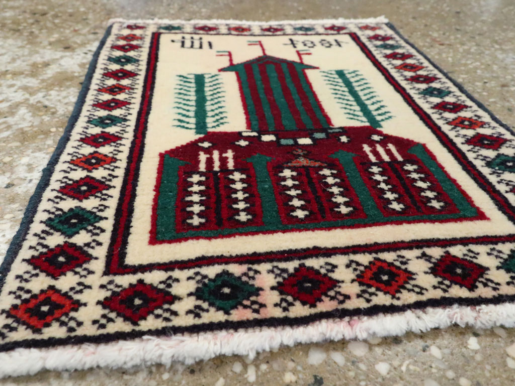 Vintage Persian Baluch Pictorial Rug, No.24903 - Galerie Shabab