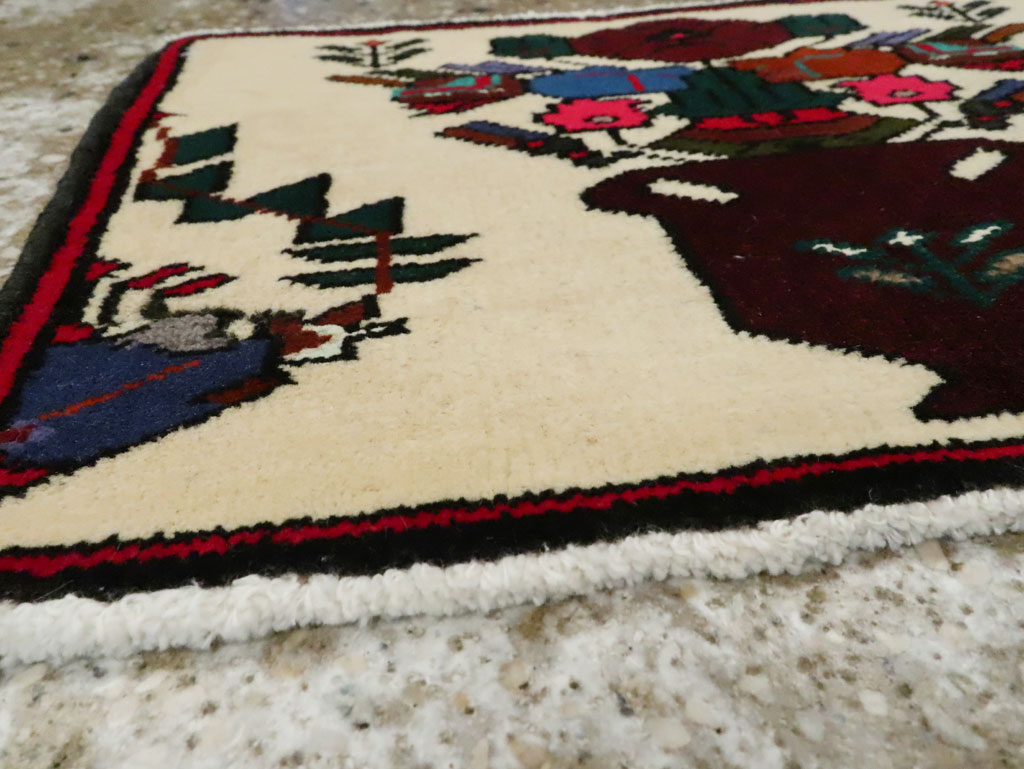 Vintage Persian Baluch Pictorial Rug, No.24909 - Galerie Shabab