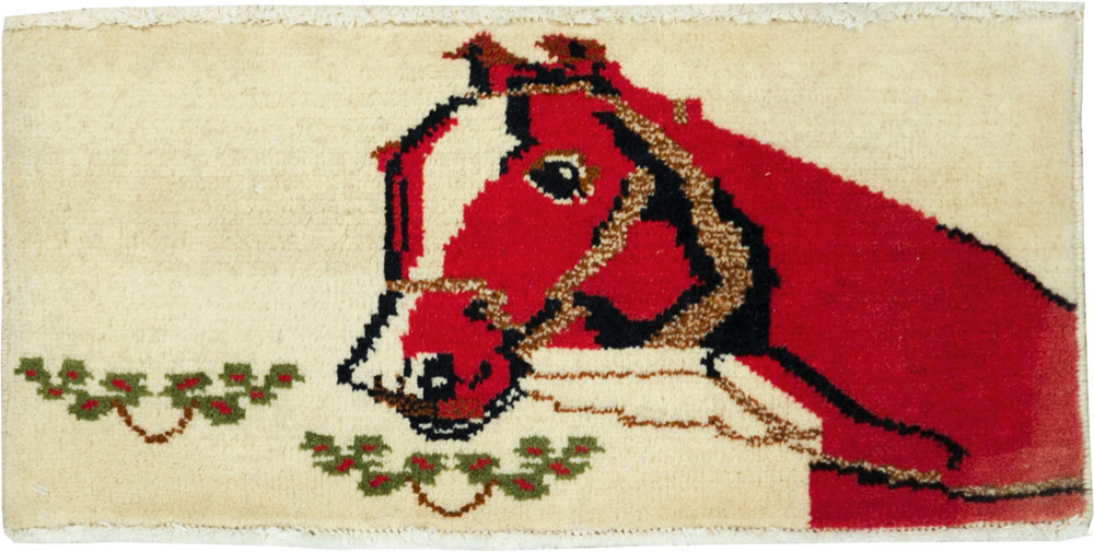 Vintage Persian Baluch Pictorial Rug, No.24910 - Galerie Shabab